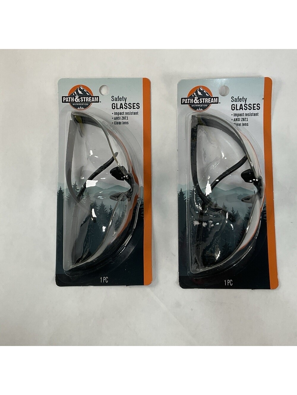 Path & Stream Safety Glasses Gray Lens Gray Frame 2 Pack